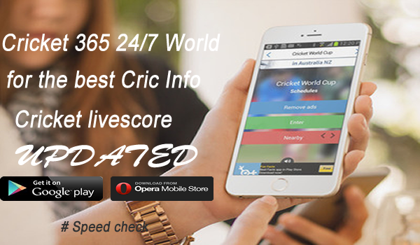 Cricket365 24/7 get cricket live score app 