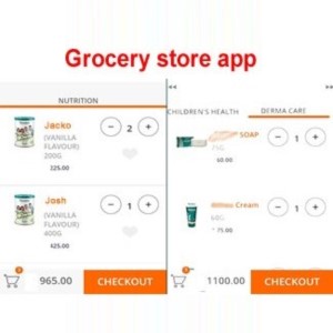 Webprogr grocery app